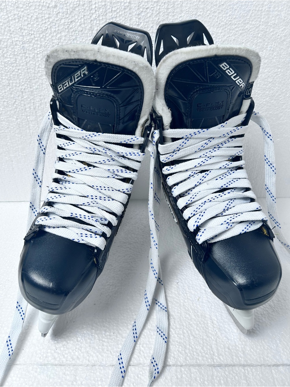 Bauer 1S Men's Black and White Ice Hockey boots Skates 7.5